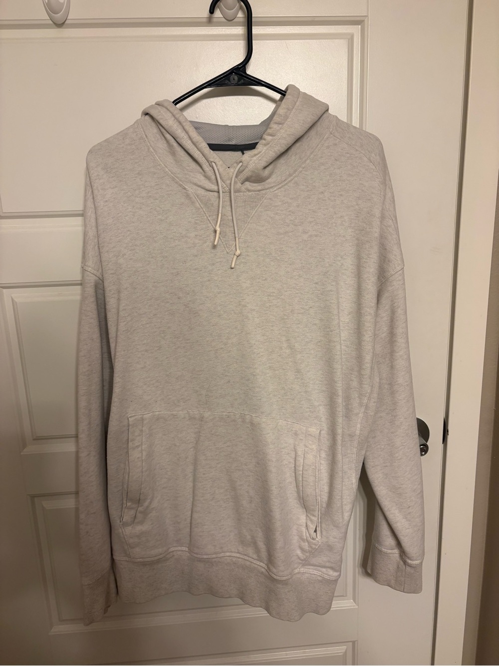 all in motion Light Gray Pullover Hoodie - Ash Cream Color Hooded Sweatshirt XL